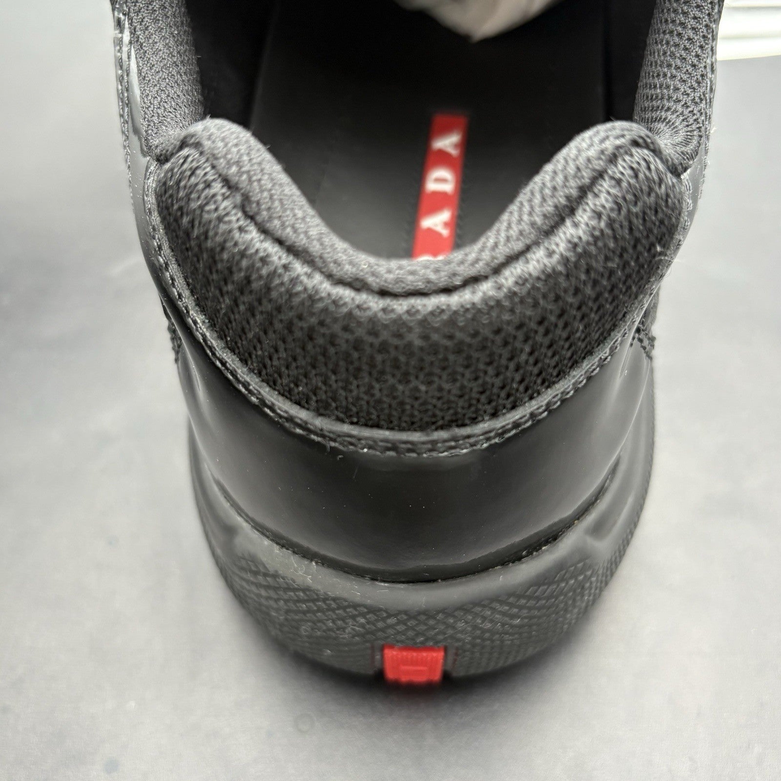 Size 10.5 UK (11.5 US) Prada Americas Cup ' Black ' | SUPER CLEAN!