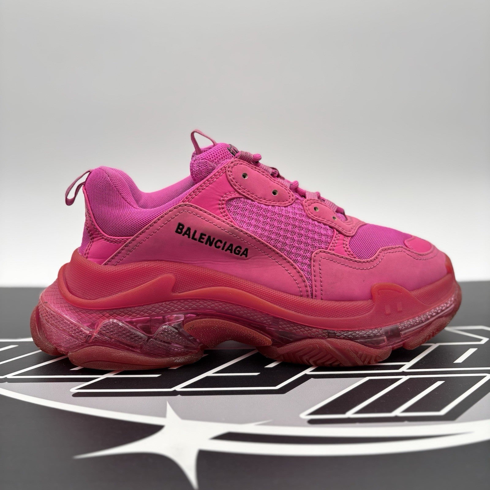 Size 41 (8 US) - Balenciaga Triple S ' Hot Pink ' | GOOD CONDITION!