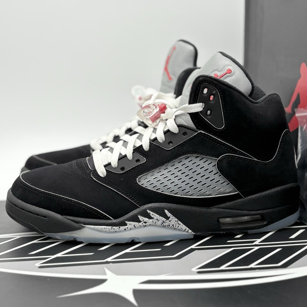 Size 12 - Air Jordan 5 Retro OG ' Black Metallic Reimagined ' | ONLY WORN 3x !