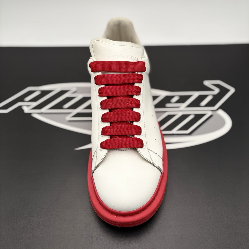 Size 45 (12 US) - Alexander McQueen Oversized ' White, Red Sole ' | GREAT COND!