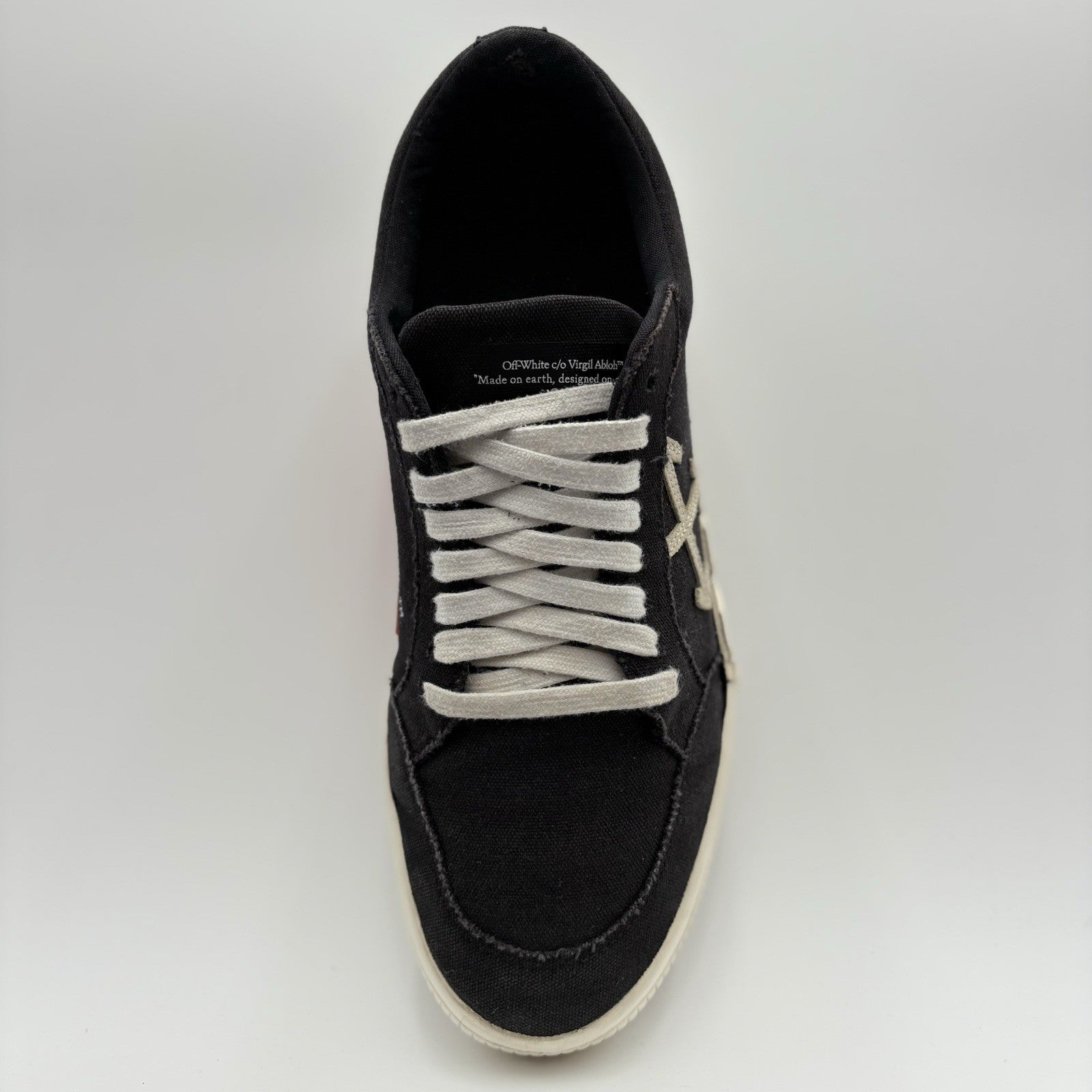 Size 44 (11 US) Off-White Vulc Sneaker ' Black White ' | GOOD CONDITION!