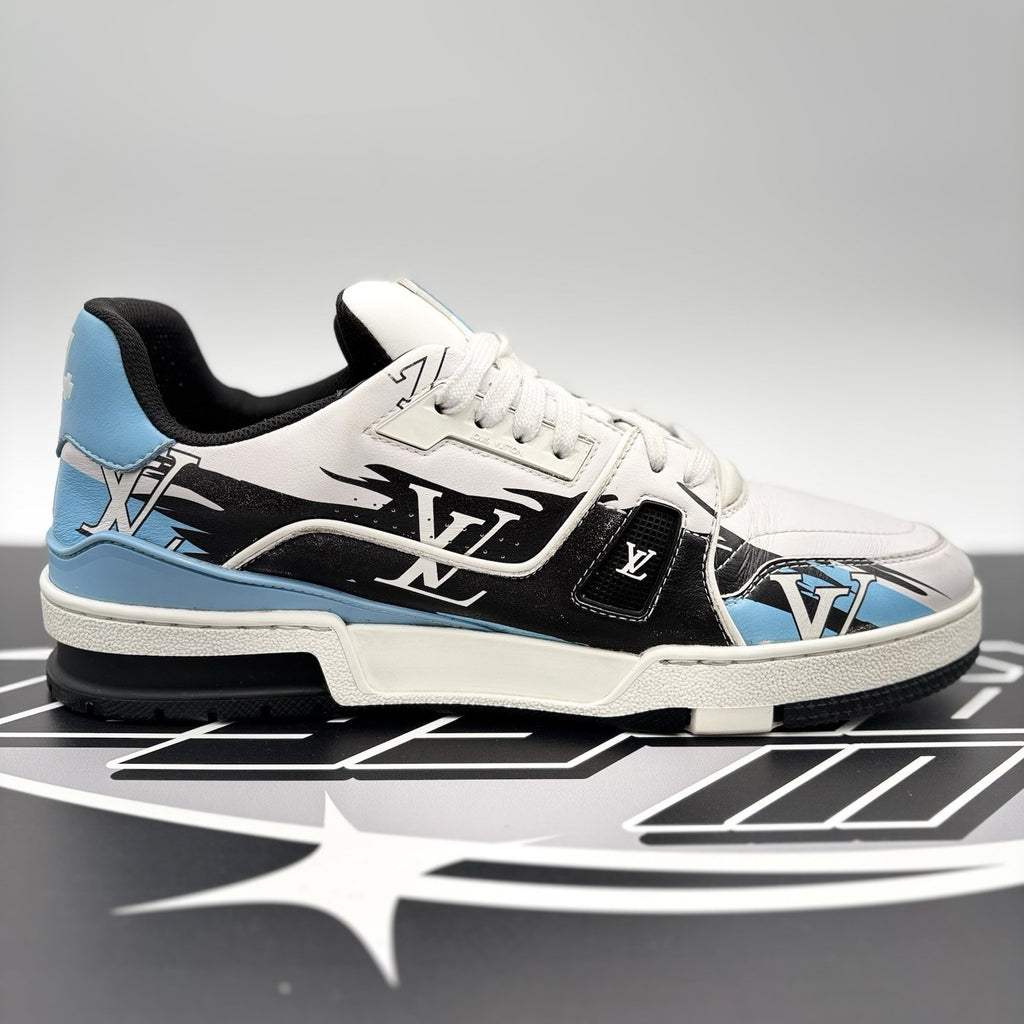 Size 8 LV (9-9.5 US) - Louis Vuitton Trainer #54 ' Graphic Print ' | GOOD COND!