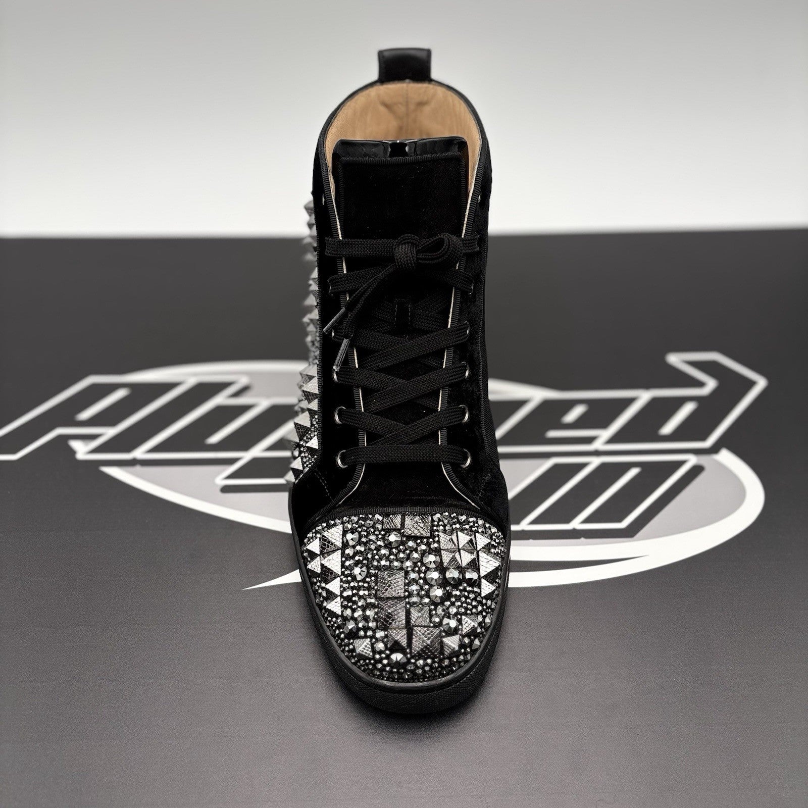 Size 43.5 (10.5 US) -Christian Louboutin Louis Max ' Multi Black ' | GREAT