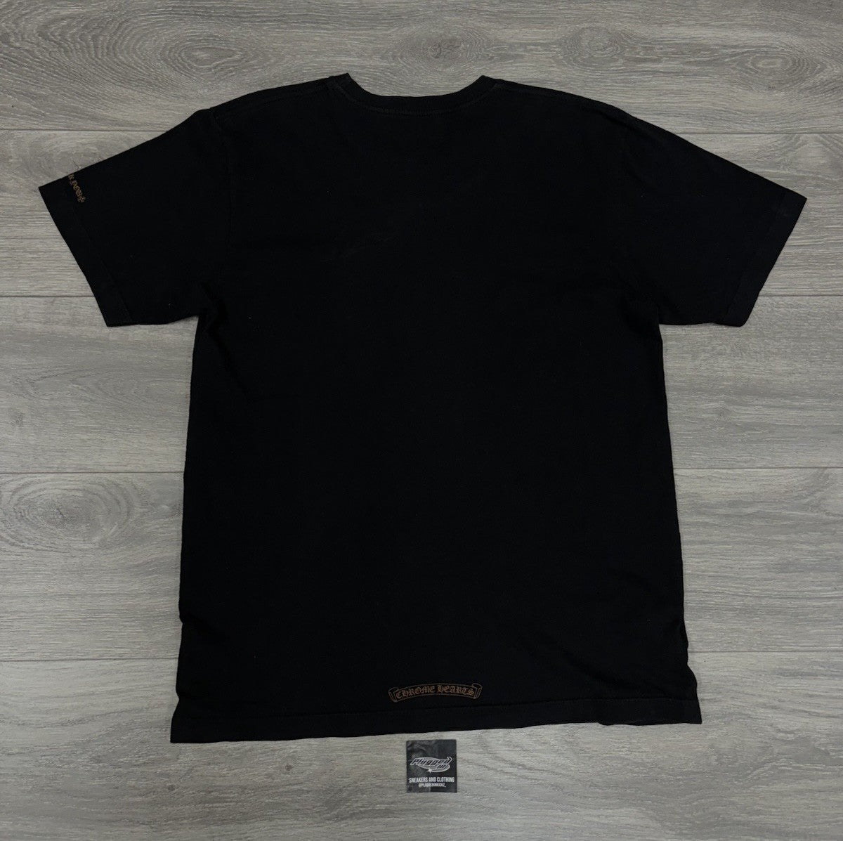 Size Large - Chrome Hearts Collar Print T-Shirt ' Black Brown ' | SUPER CLEAN!