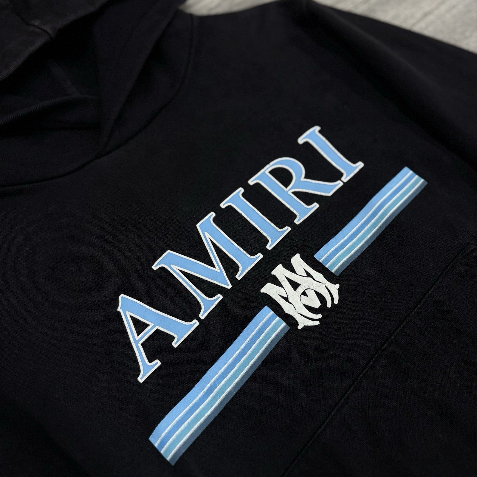 Size M - Amiri Bar Logo Hoodie ' Black ' | GREAT CONDITION!