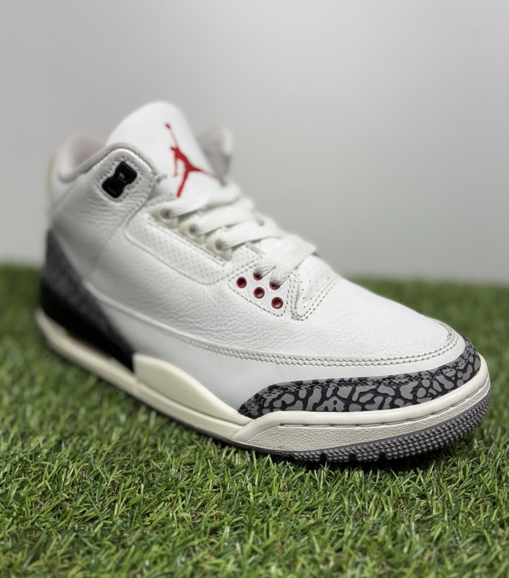 Size 8 - Air Jordan 3 Retro Mid ' White Cement Reimagined ' | SUPER CLEAN!