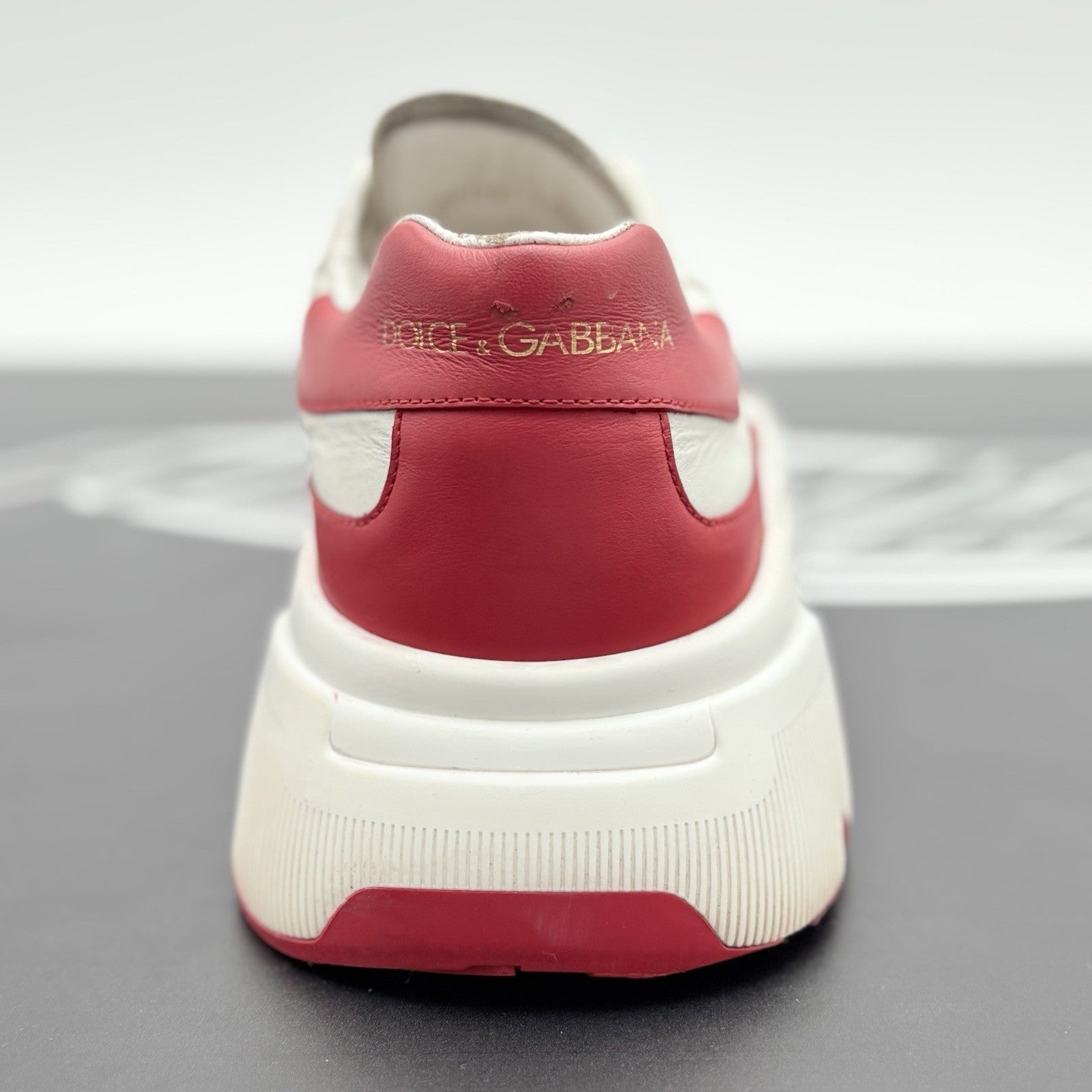 Size 10 UK (11 US) - Dolce Gabbana Daymaster ' White Red ' | GOOD CONDITION!
