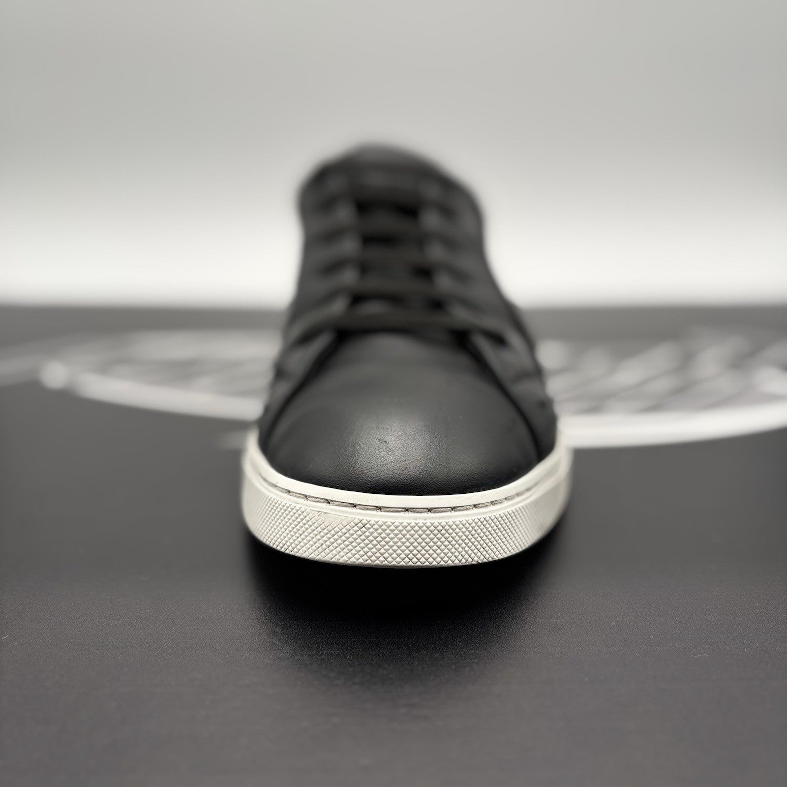 Size 12 UK (13 US) - Fendi FF Flash Logo Low ‘ Monogram Black ‘