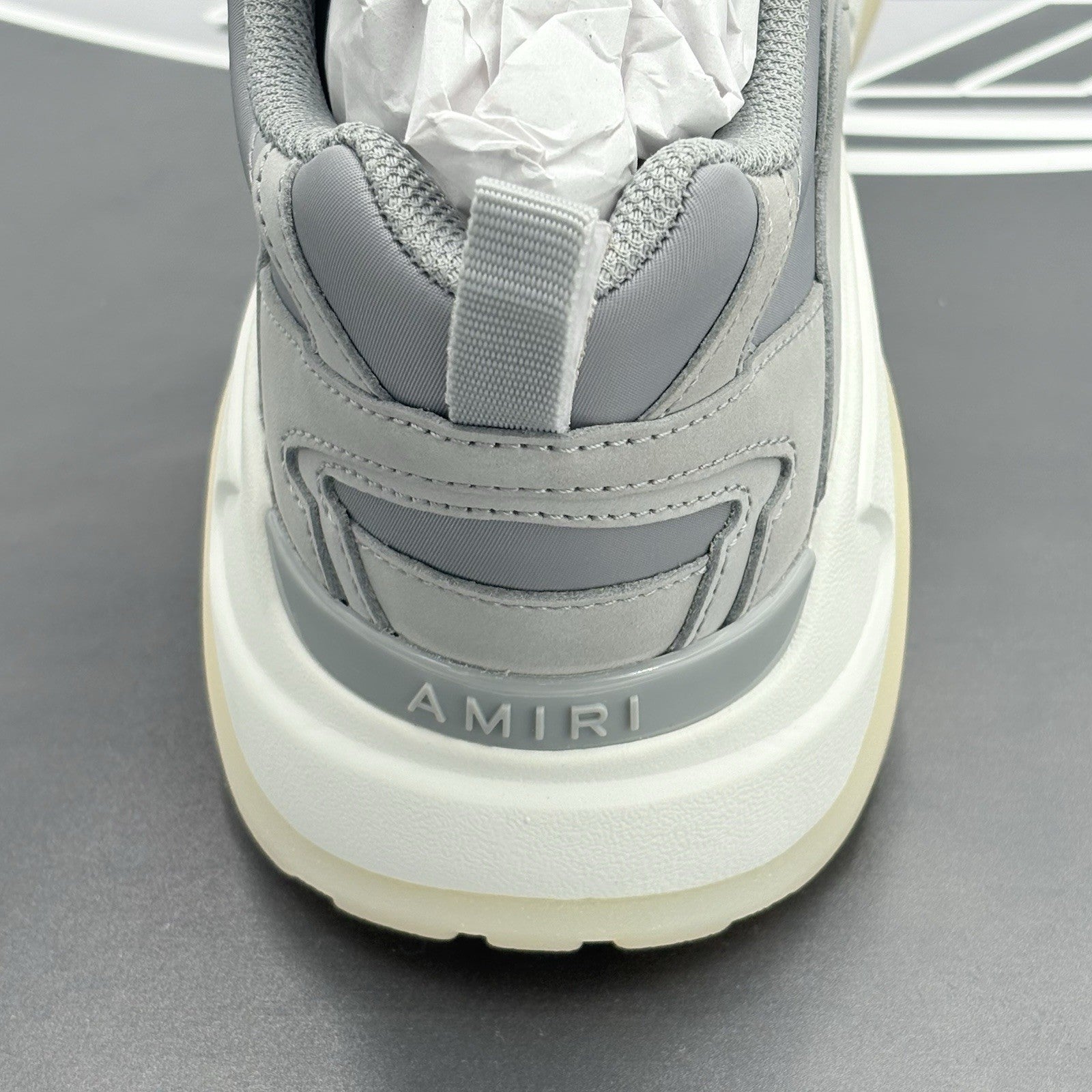 Size 45 (12 US) Amiri Bone Runner ' Grey ' | BRAND NEW! * 100% AUTHENTIC *