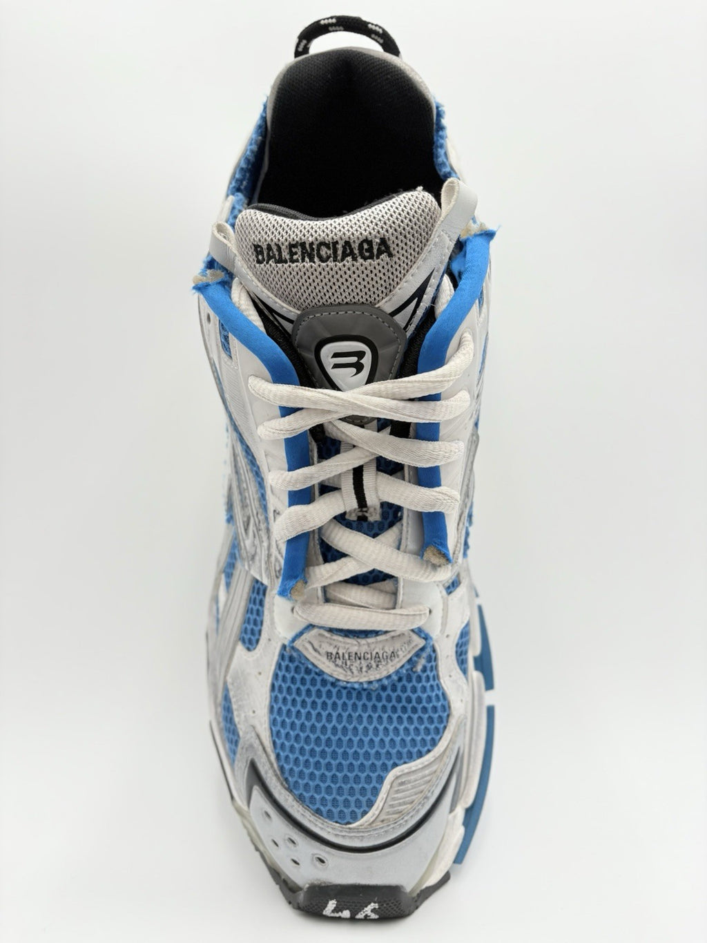 Size 46 (13 US) - Balenciaga Runner ' White Blue ' | CLEAN!
