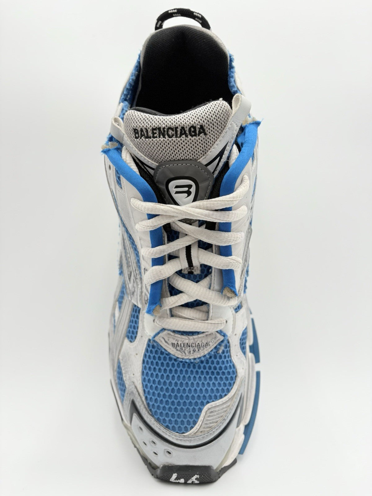 Size 46 (13 US) - Balenciaga Runner ' White Blue ' | CLEAN!