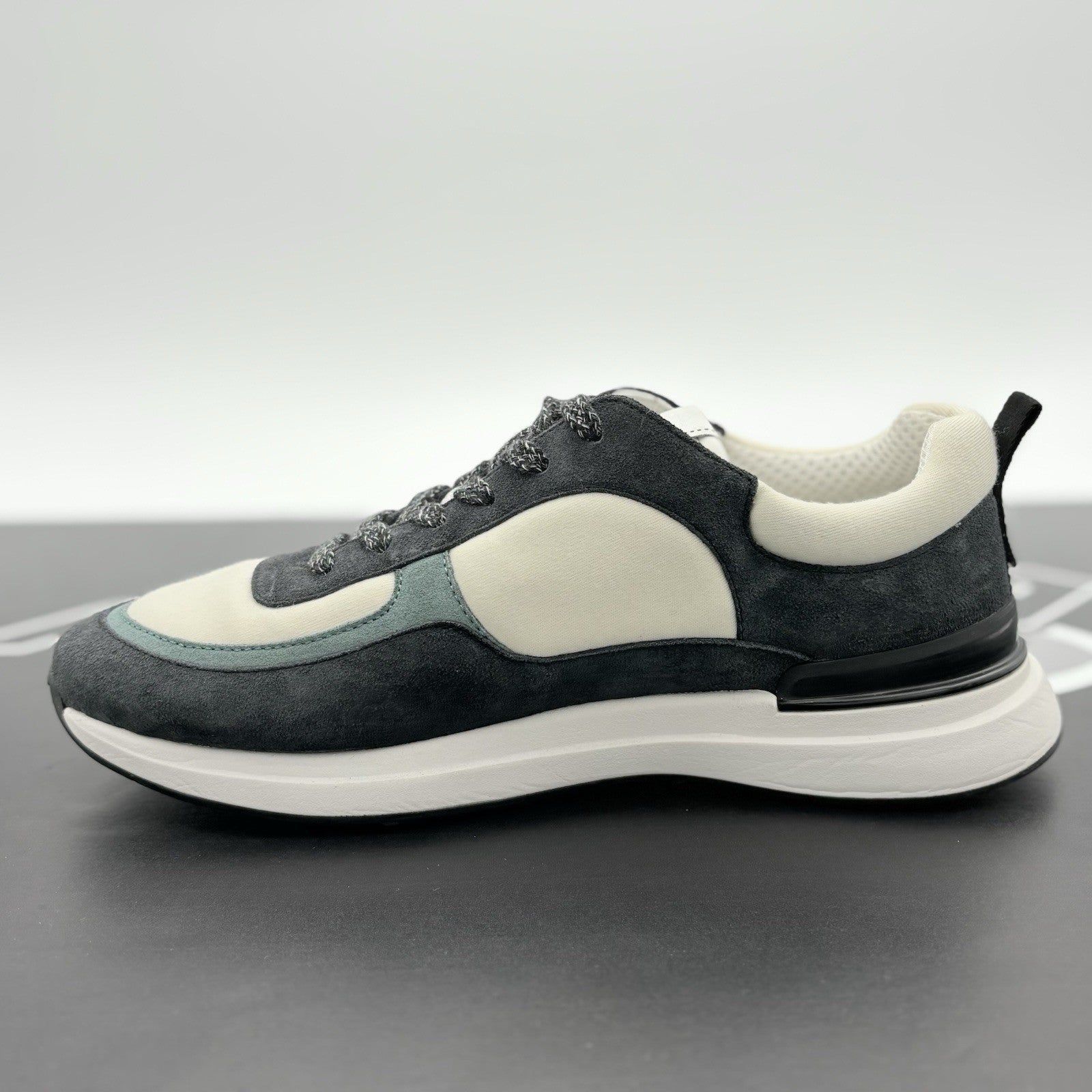 Size 41 (8 US) - Chanel Interlocking CC Logo Suede Sneaker ' Green ' | WORN 1-3x