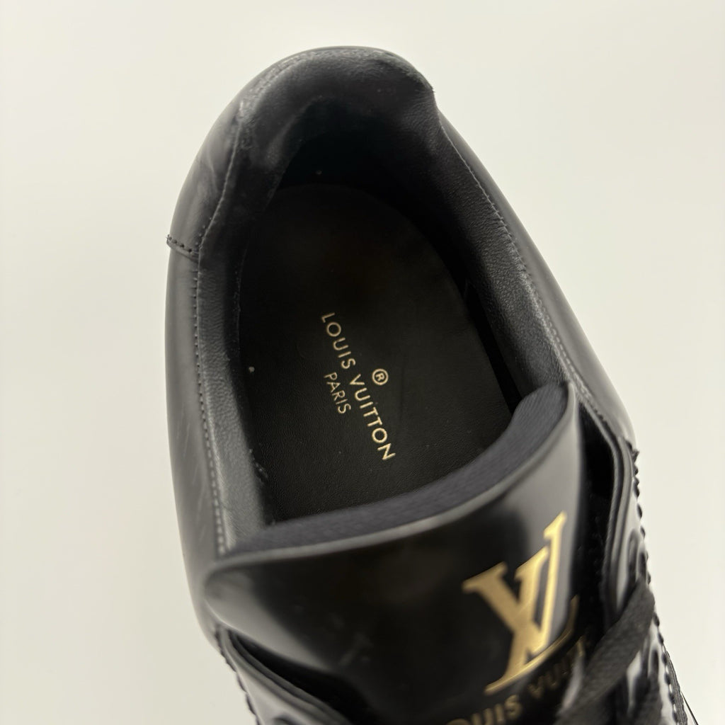 Size 7 LV (8-8.5 US) Louis Vuitton Leather Derby Sneaker ' Black ' | SUPER CLEAN