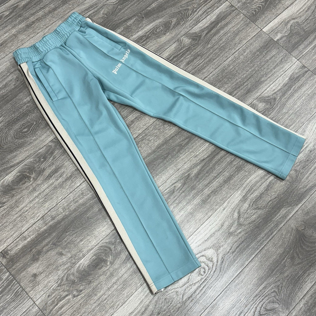 Size Small - Palm Angels Classic Track Pants ' Light Blue Off White '