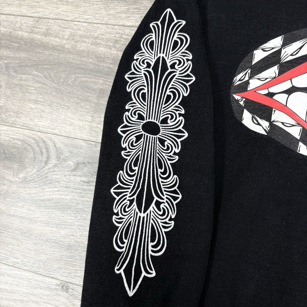 Size Small - Chrome Hearts x Matty Boy Flower Chomper Hoodie ' Black ' | CLEAN!