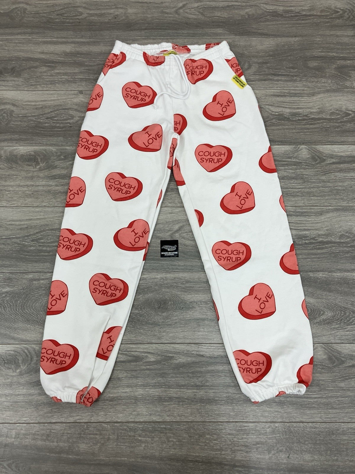 Size L - Thats A Awful Lot Of Cough Syrup Sweatpants ' Valentines ' | RARE | NEW