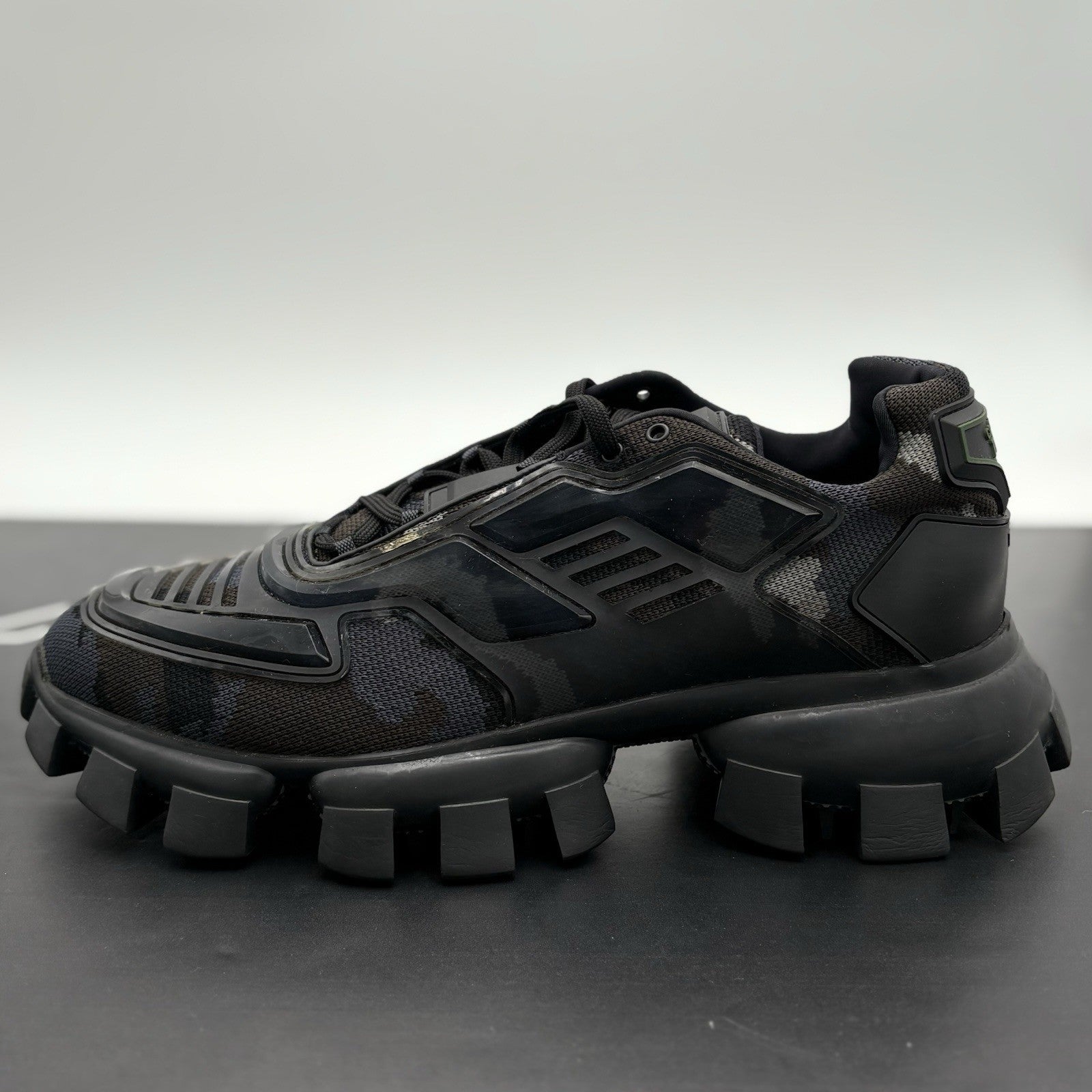 Size 11 UK (12 US) Prada Cloudbust Thunder ' Camo - Smokey Grey ' | SUPER CLEAN!