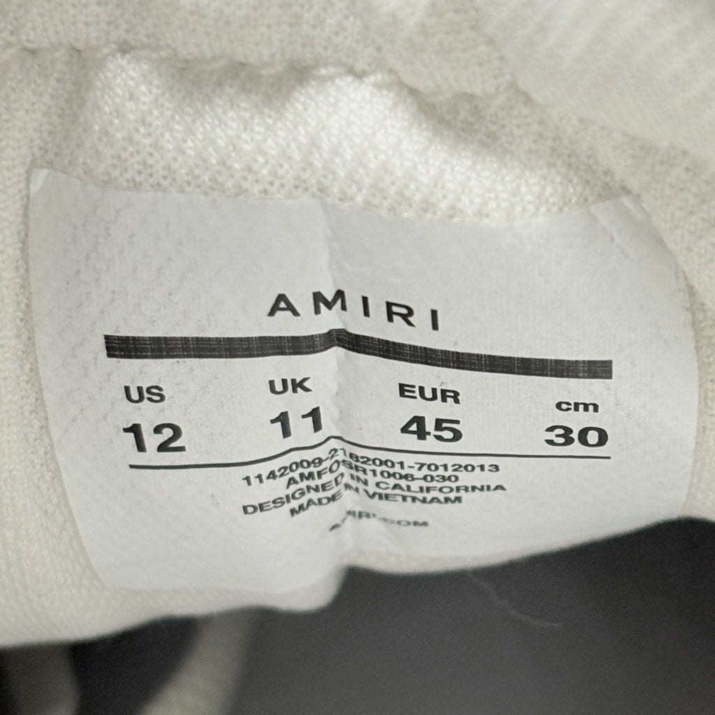 Size 45 (12 US) Amiri Skel Low Top Sneakers ' Grey ' | SUPER CLEAN!