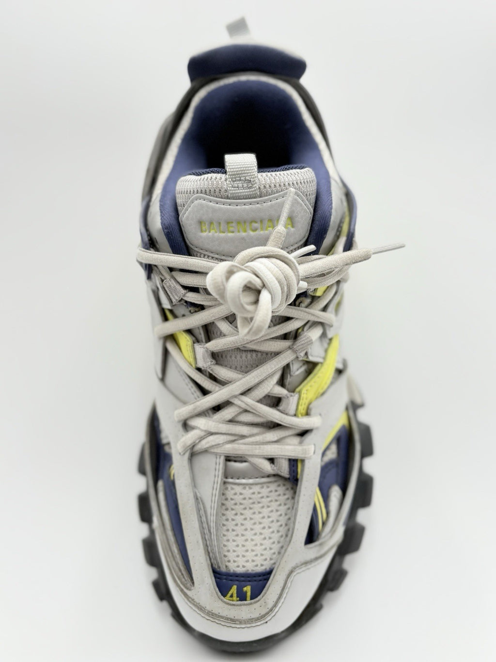 Size 41 (8 US) - Balenciaga Track ' Grey Navy Yellow ' | GREAT CONDITION!