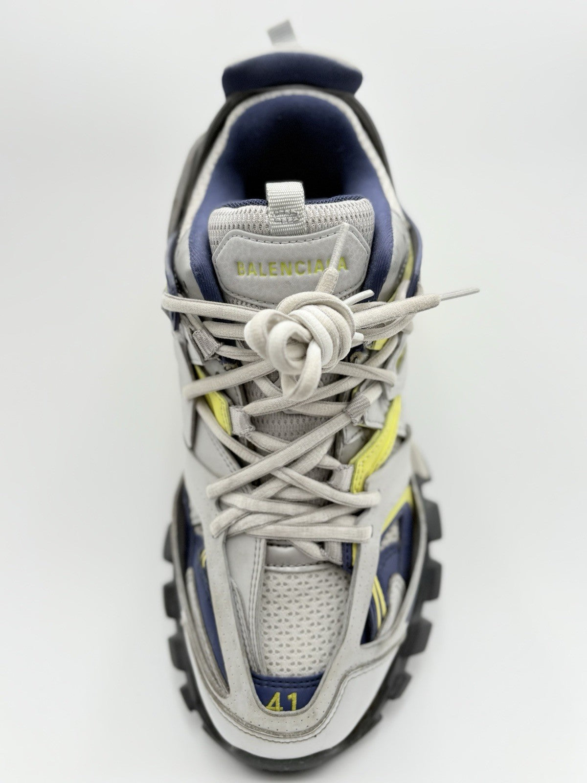Size 41 (8 US) - Balenciaga Track ' Grey Navy Yellow ' | GREAT CONDITION!