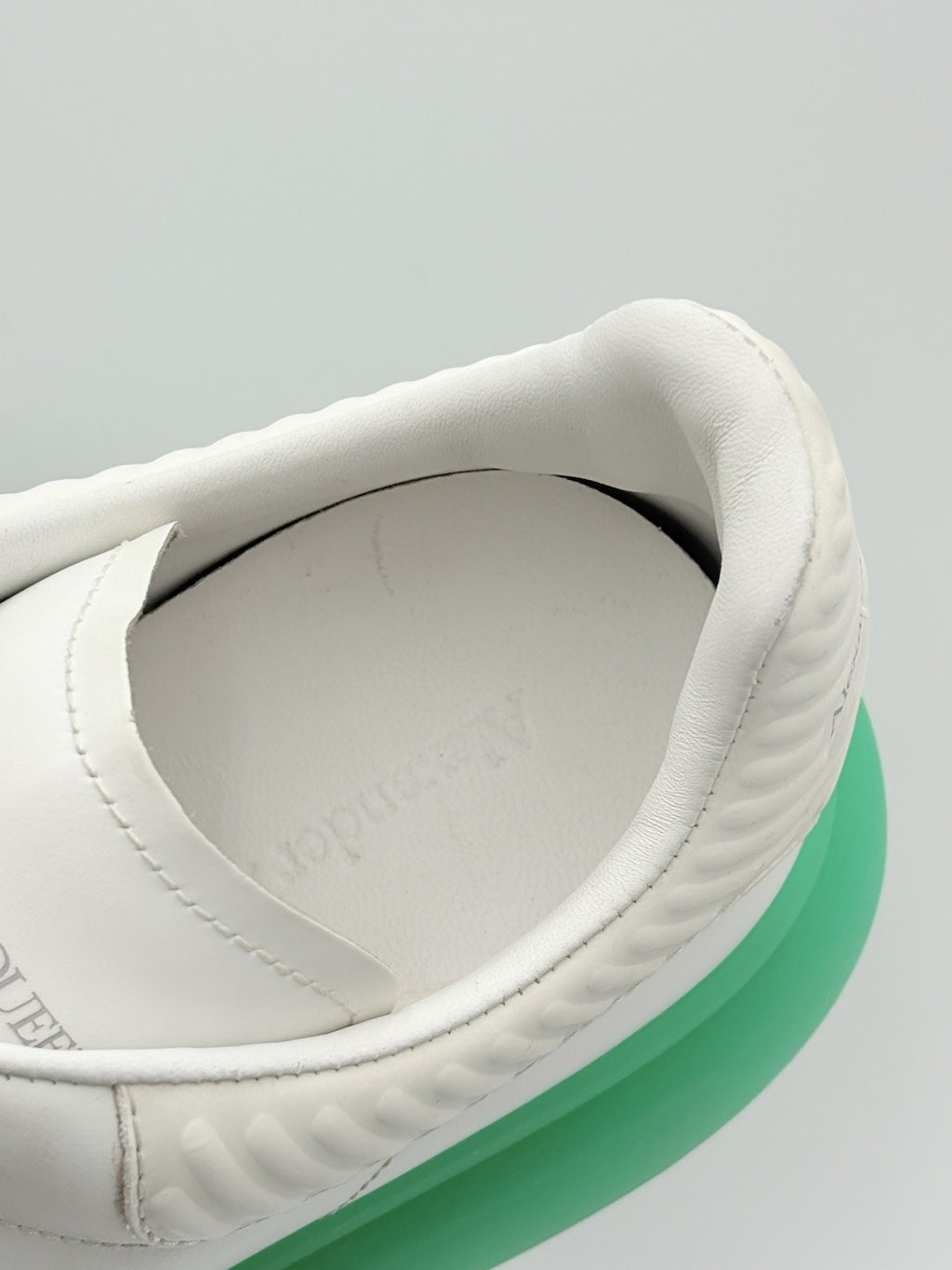 Size 41 (8 US) Alexander McQueen Oversized ' White Green Sole ' | SUPER CLEAN!