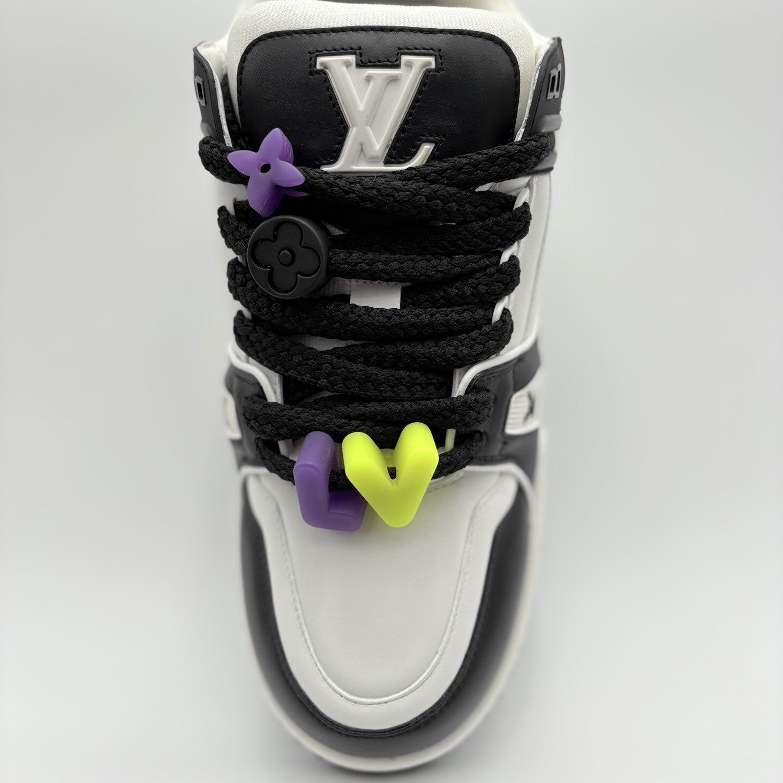 Size 10.5 LV (11.5-12 US) - Louis Vuitton Maxi ' Black White ' | ONLY TRIED ON!