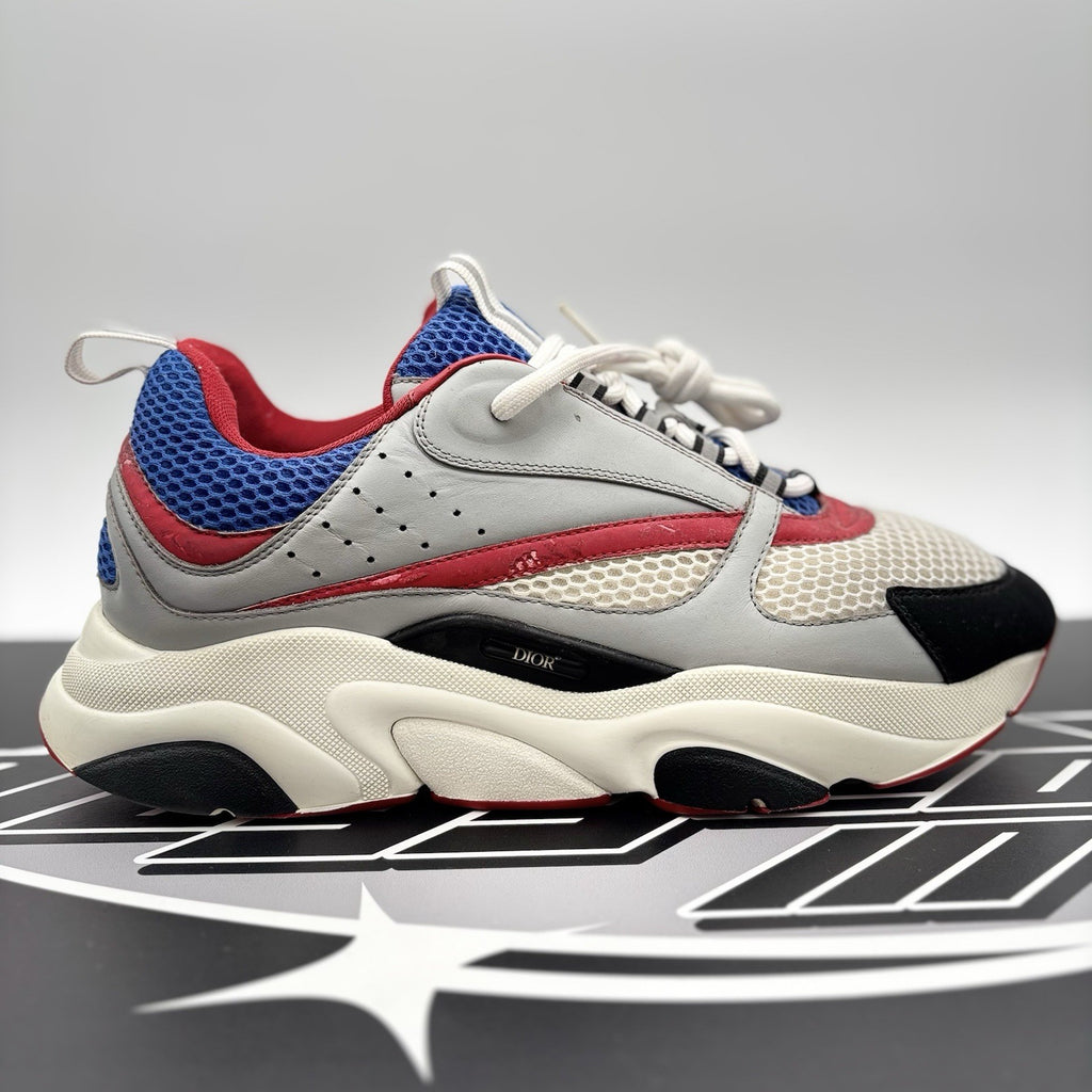 Size 44 (US 11) - Dior B22 Sneaker ‘ Gray, Red, Blue ‘ | GREAT CONDITION!