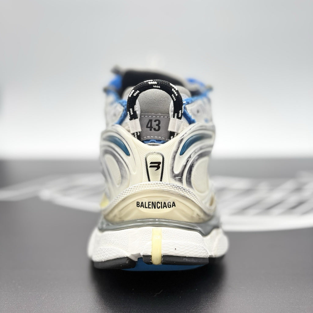 Size 43 (10 US) - Balenciaga Runner ' White, Blue ' | ONLY WORN 3x