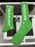 Size Large (9-13 US) - Chrome Hearts Socks ' Green ' | NEW!