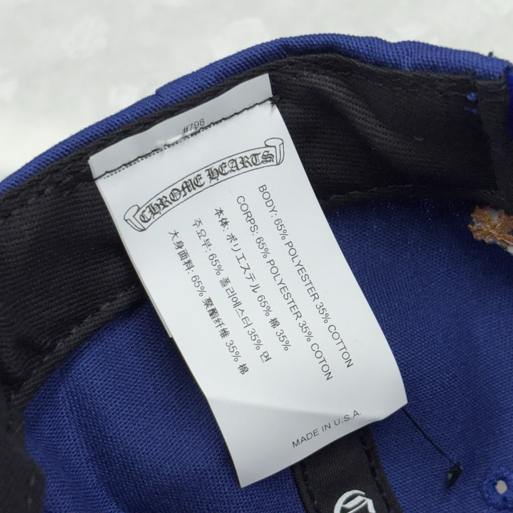Chrome Hearts CH Baseball Cap ' Blue Orange' | BRAND NEW!