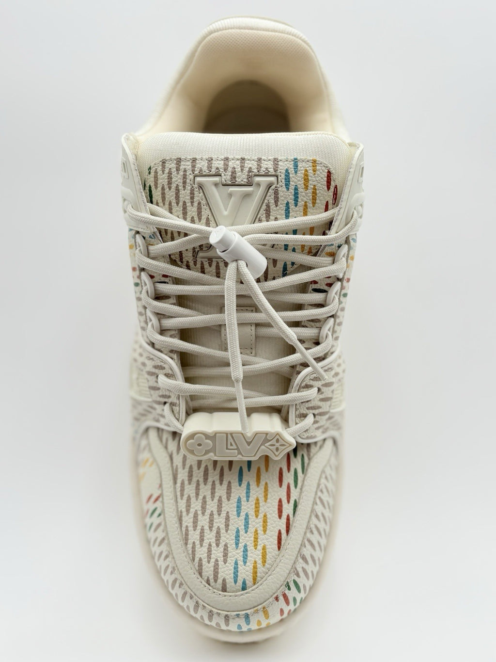 Size 8 LV (9-9.5 US) Louis Vuitton Maxi Trainer ' Beige Multicolor ' | WORN ONCE