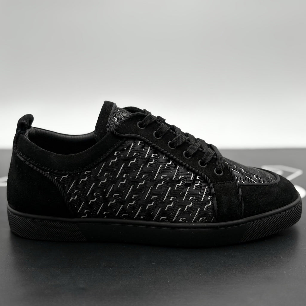 Size 45.5 (12.5 US) Christian Louboutin Rantulow Orlato Flat ' Black ' EXCELLENT
