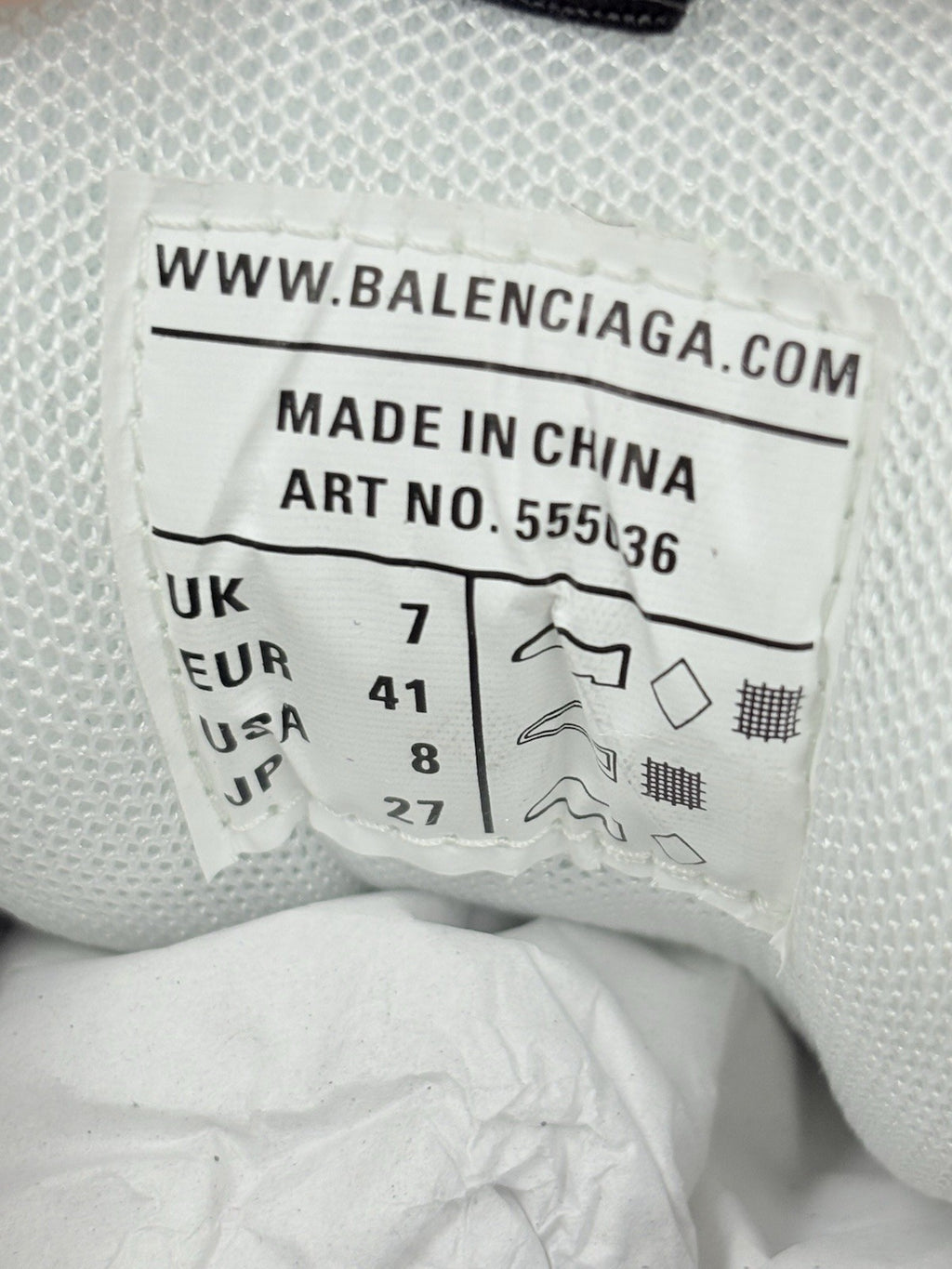 Size 41 (8 US) - Balenciaga Track LED Sneaker ' Silver Navy ' | BRAND NEW!