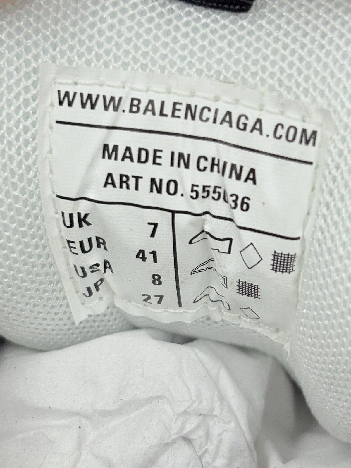 Size 41 (8 US) - Balenciaga Track LED Sneaker ' Silver Navy ' | BRAND NEW!
