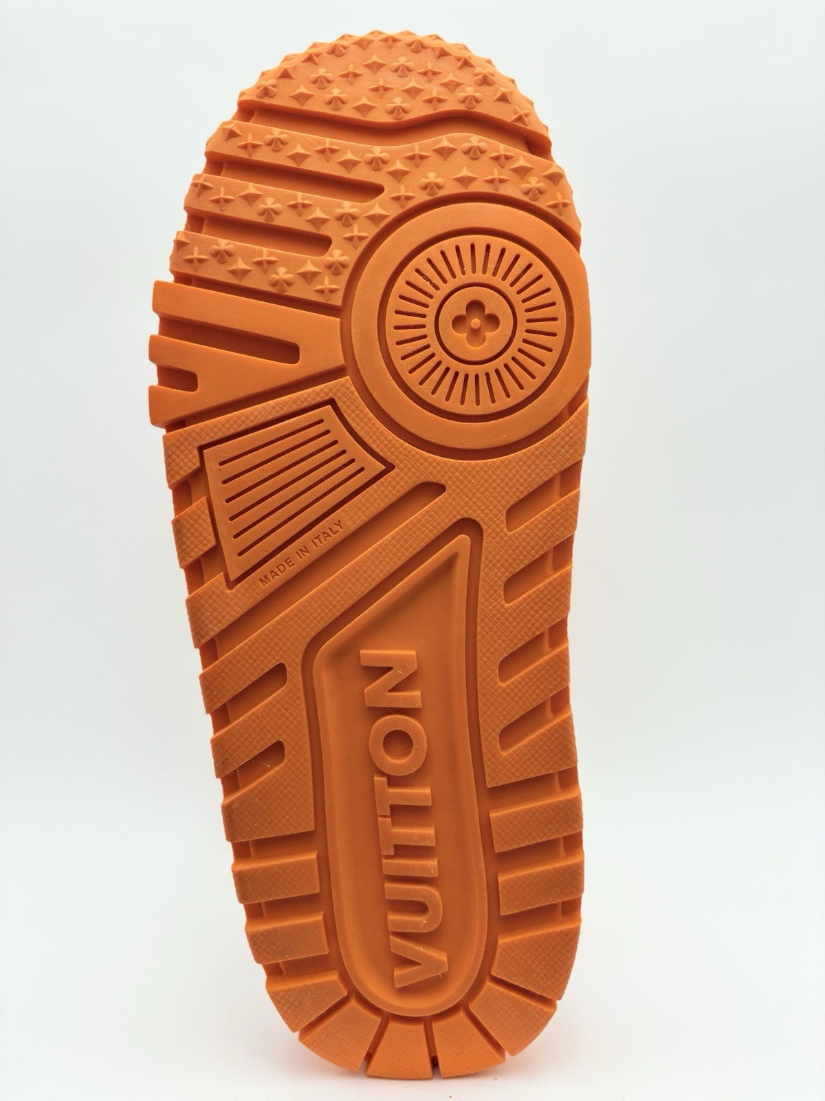 Size 7 LV (8-8.5 US) - Louis Vuitton Maxi ' Orange White ' | SUPER CLEAN!