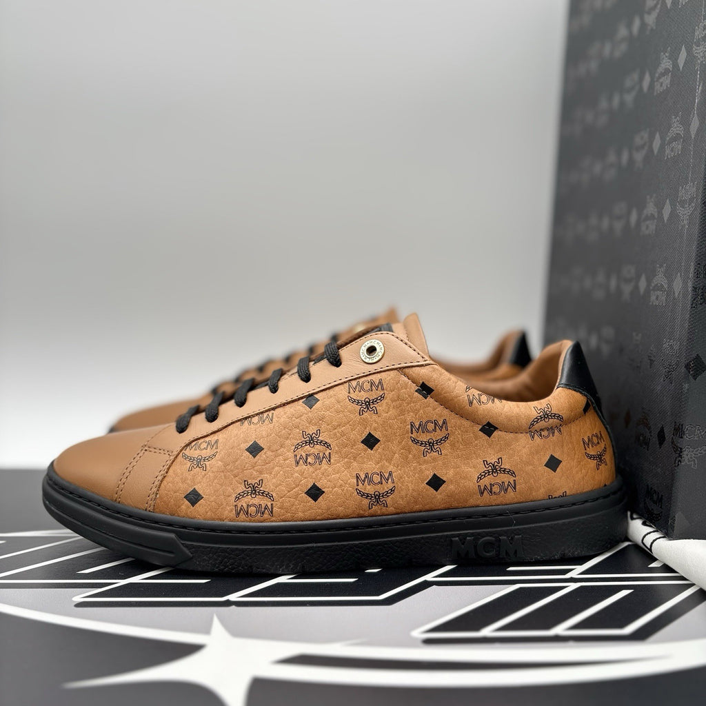Size 41 (8 US) - MCM Terrain monogram-print sneakers | GOOD CONDITION!