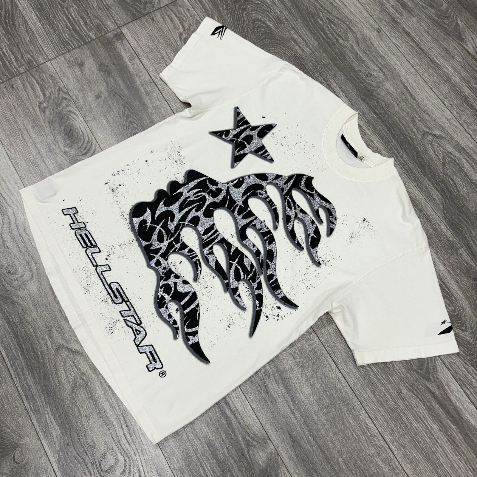 Size Large - Hellstar Glitter P2P T-Shirt ' Black ' | NEW!