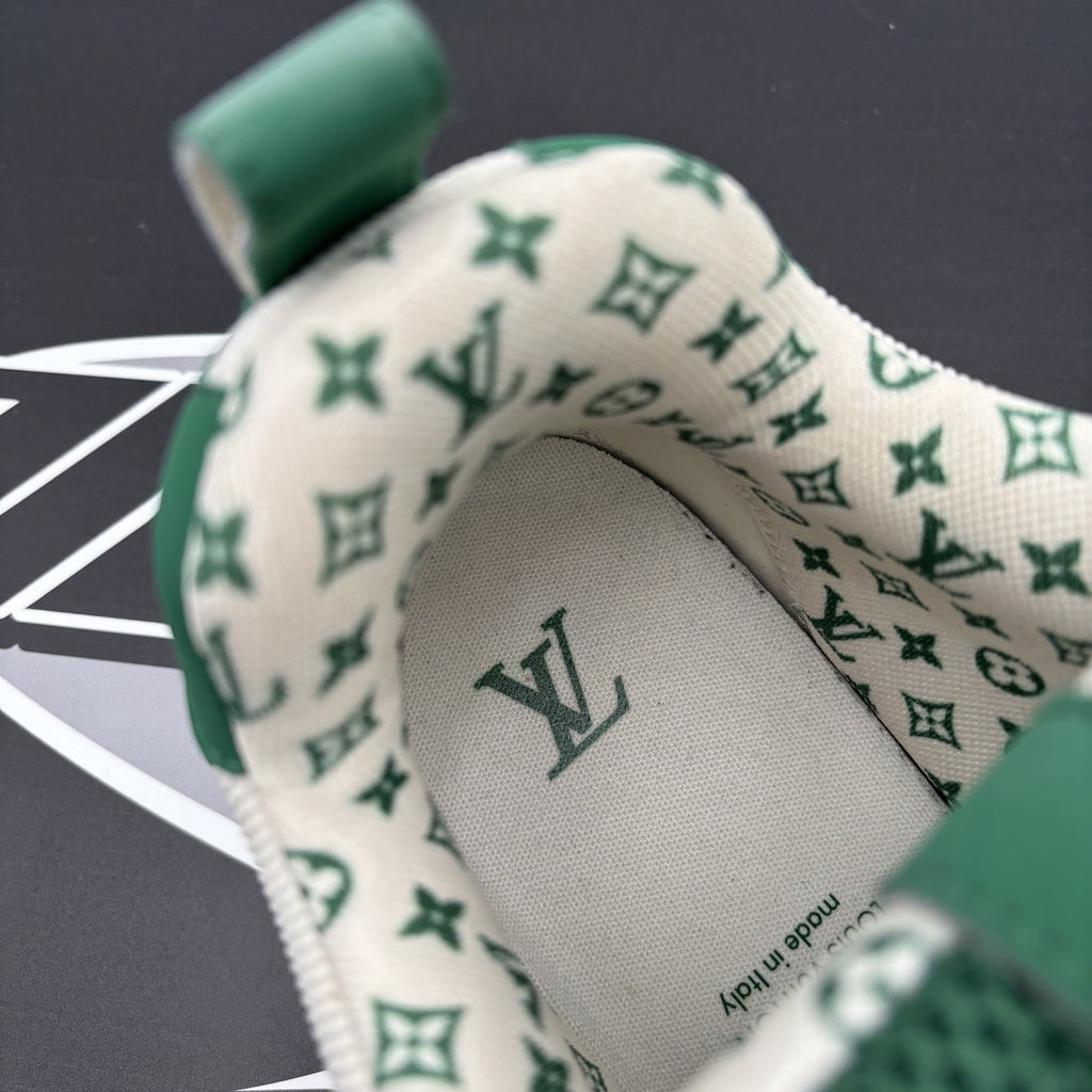 Size 9 LV (10-10.5 US) Louis Vuitton Skate ' Green, White ' | GREAT CONDITION!