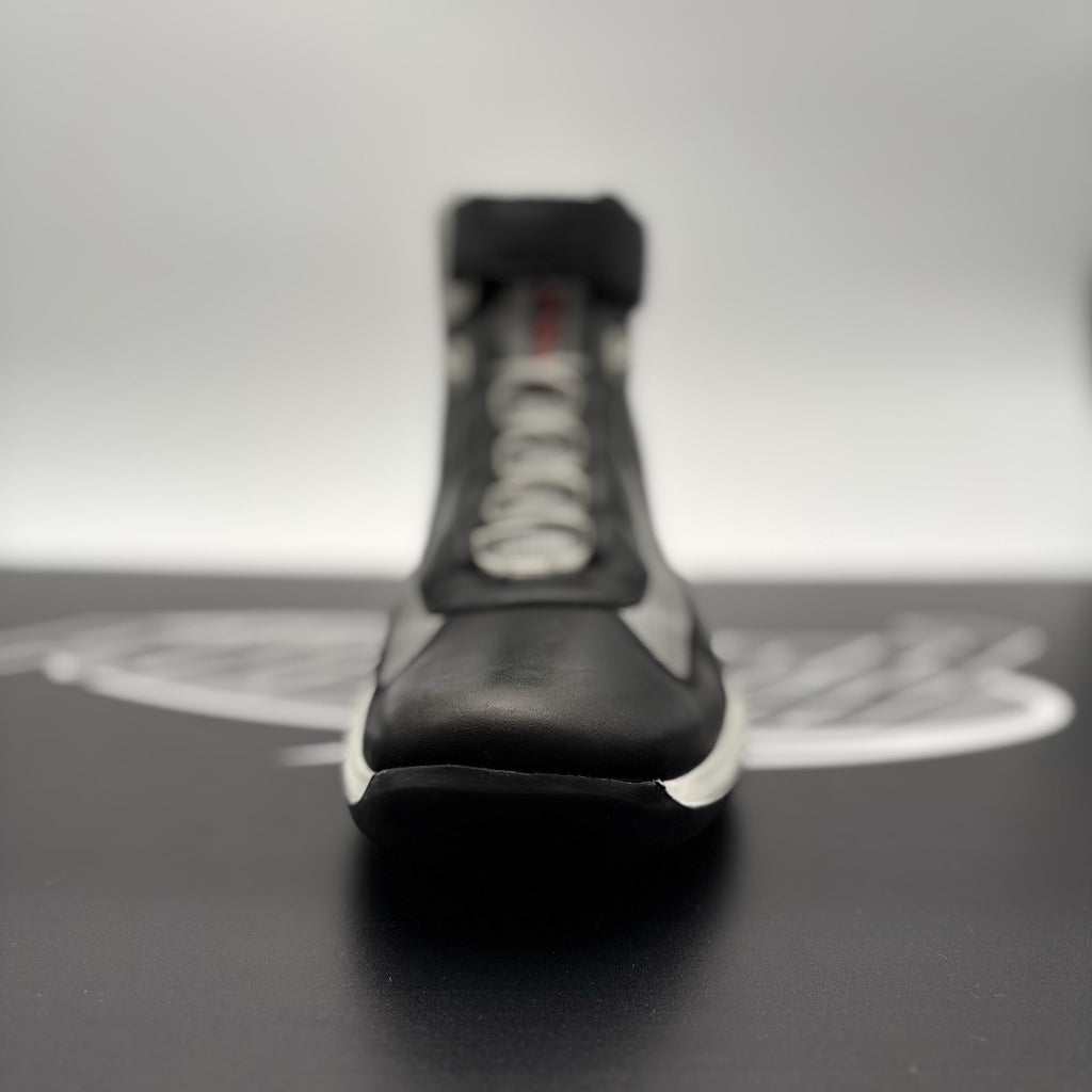 Size 8 UK (9 US) - Prada Cup High Top ‘ Black, Grey ‘