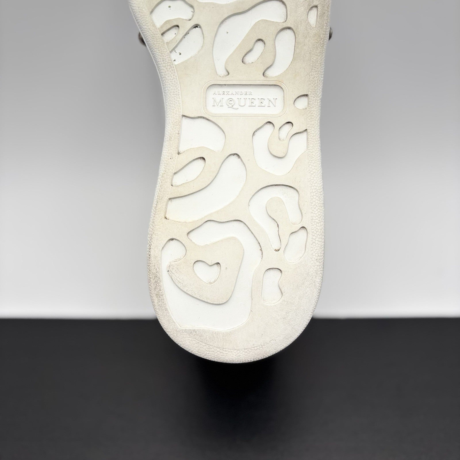 Size 41 (8 US) - Alexander McQueen Oversized Studded ' White Black ' | GREAT!