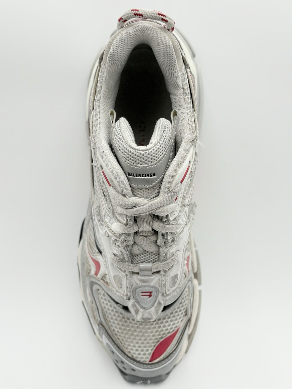 Size 44 (11 US) - Balenciaga Runner 2.0 ' White Grey Red ' | GREAT CONDITION!