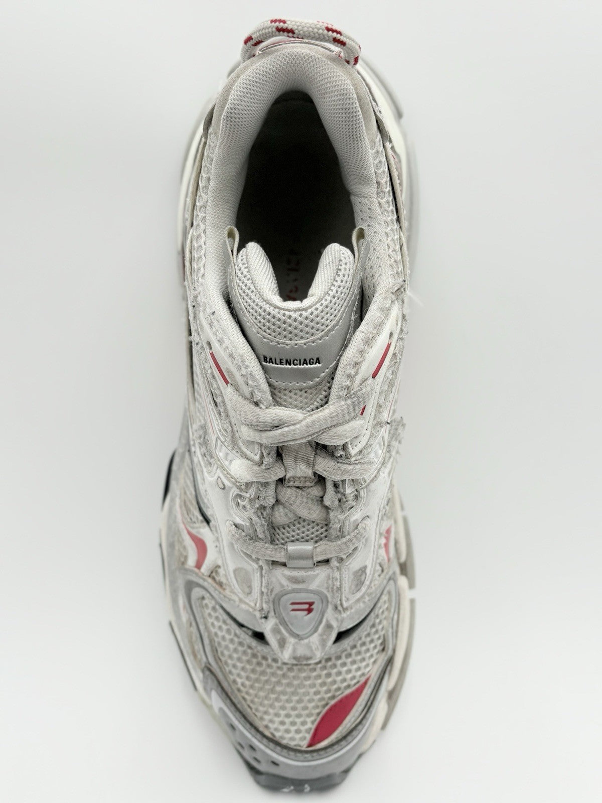 Size 44 (11 US) - Balenciaga Runner 2.0 ' White Grey Red ' | GREAT CONDITION!