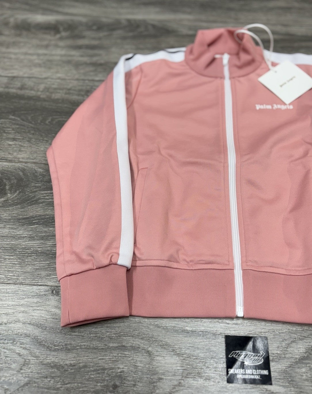 Size 10 - Palm Angels Classic Track Jacket ' Pink White ' | NEW!