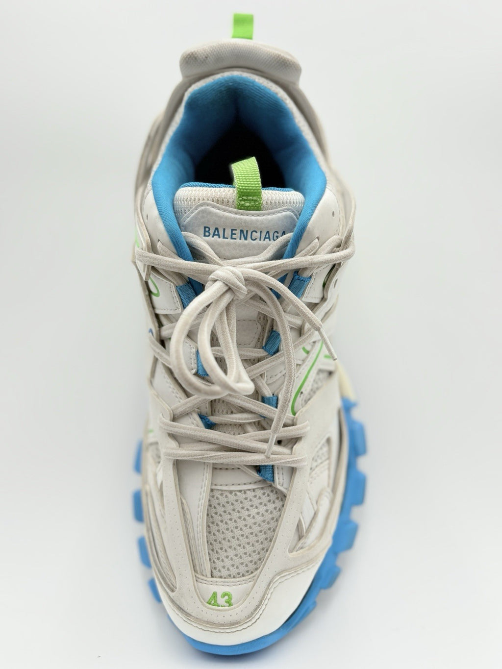 Size 43 (10 US) - Balenciaga Track ' White Blue Green ' | GREAT CONDITION!