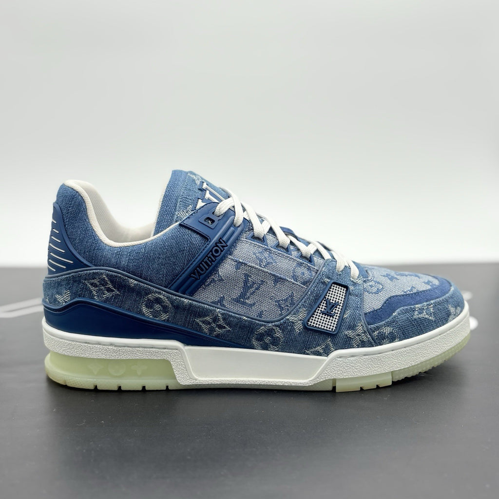 Size 8 LV (9-9.5  US) - Louis Vuitton Trainer Denim | SUPER CLEAN!