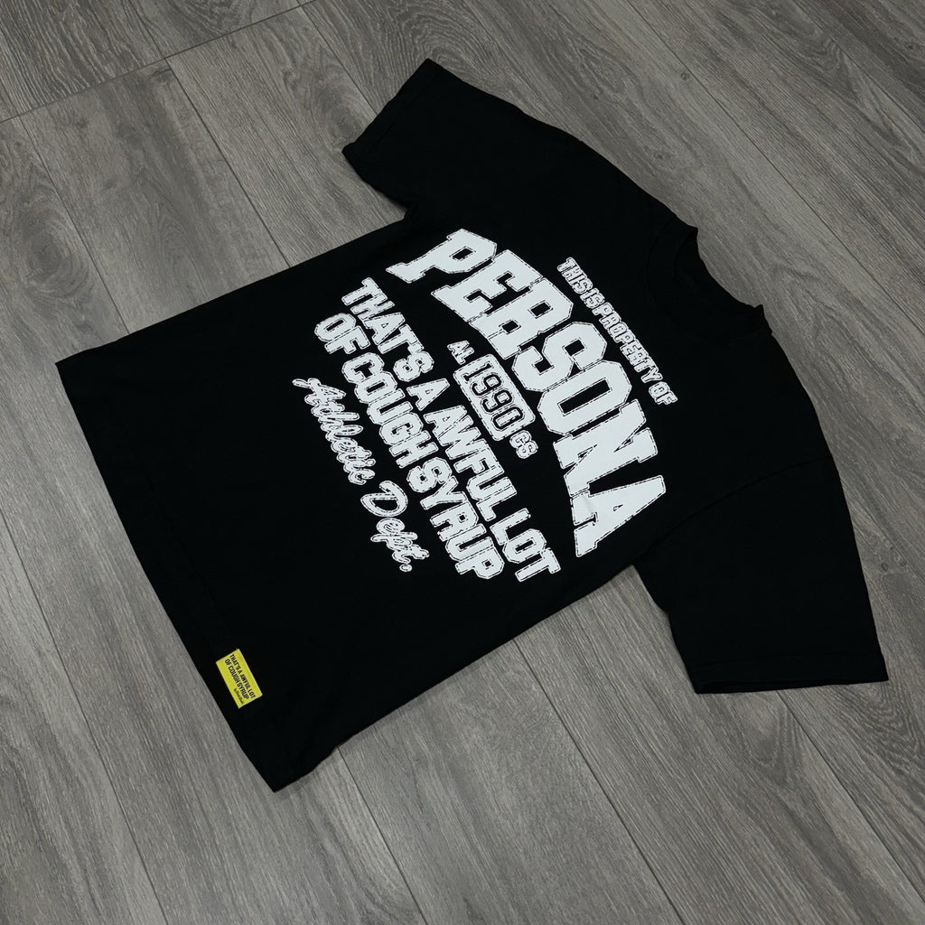Size S - That’s A Awful Lot Of Cough Syrup X Persona T-Shirt ' Black ' | NEW!