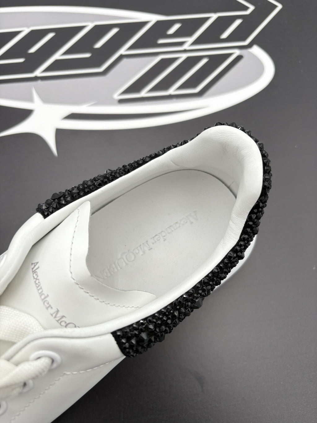 Size 45 (12 US) Alexander McQueen Oversized ' Crystal Black ' | ONLY WORN 1-3x