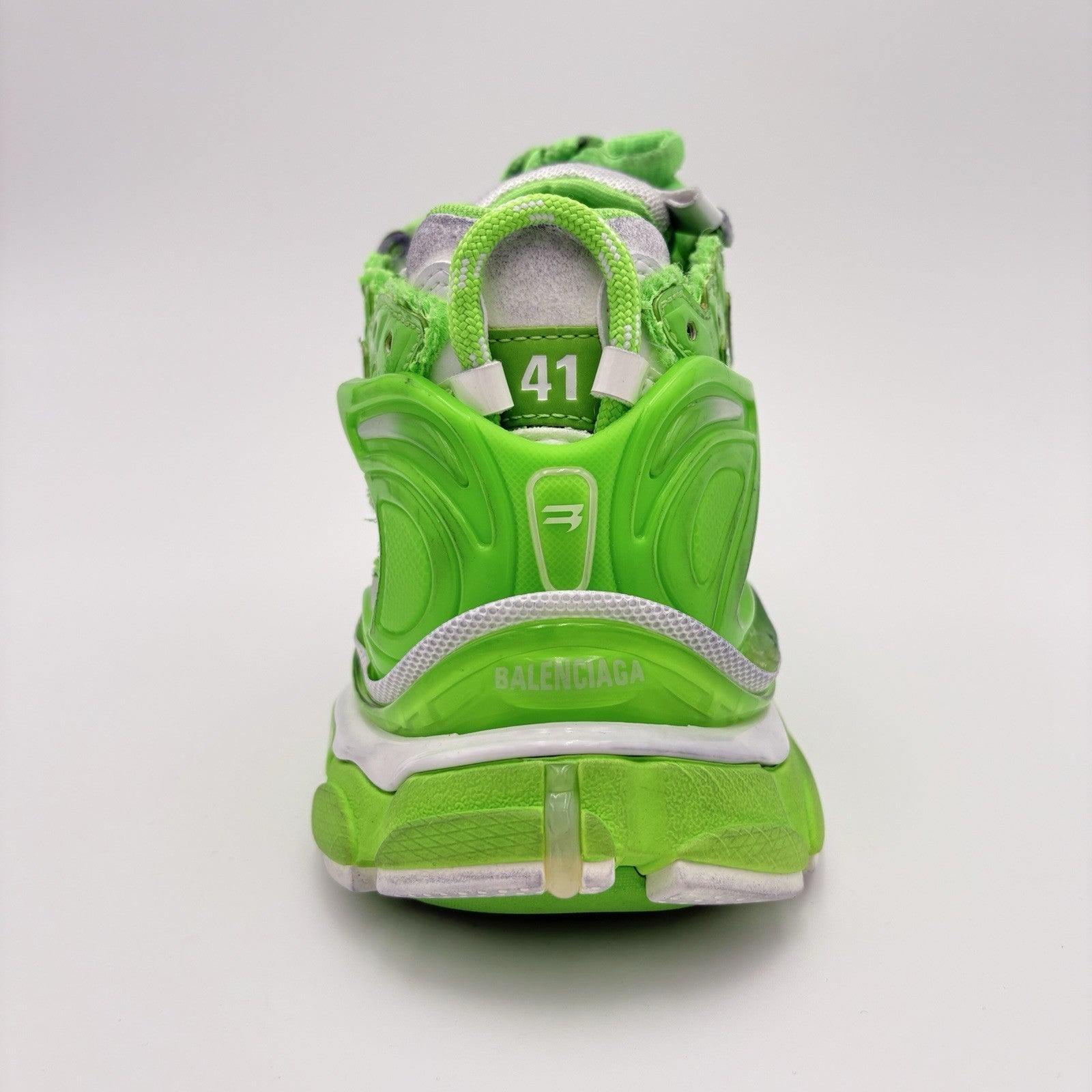 Size 41 (US 8) - Balenciaga Runner ' Fluo Green White ' | BRAND NEW!