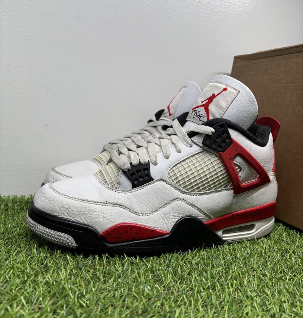 Size 10 - Jordan 4 Retro Mid Red Cement | GOOD CONDITION!