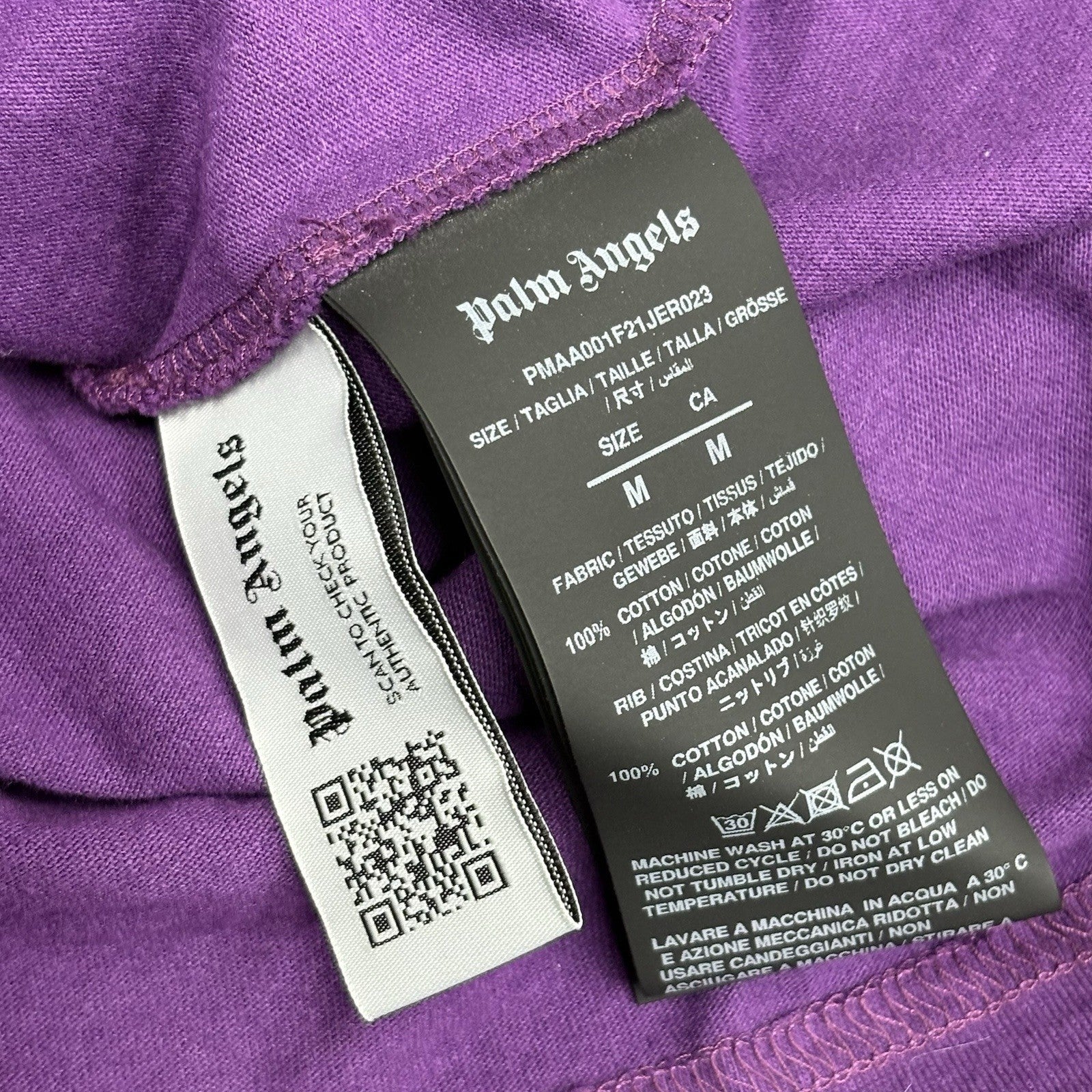 Size Medium - Palm Angels Bear Classic Tee ' Purple Brown ' | GREAT CONDITION!